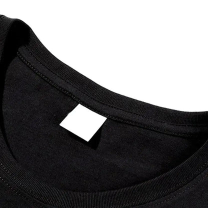 Men'S Athletic Graphic Loose-Fit Short-Sleeve round Neck T-Shirt - Blue Baseball-Style Sports Top, Soft Breathable Streetwear, Suited for Casual Summer, Vintage-Inspired Looks, Shortsleeve, Tshirt