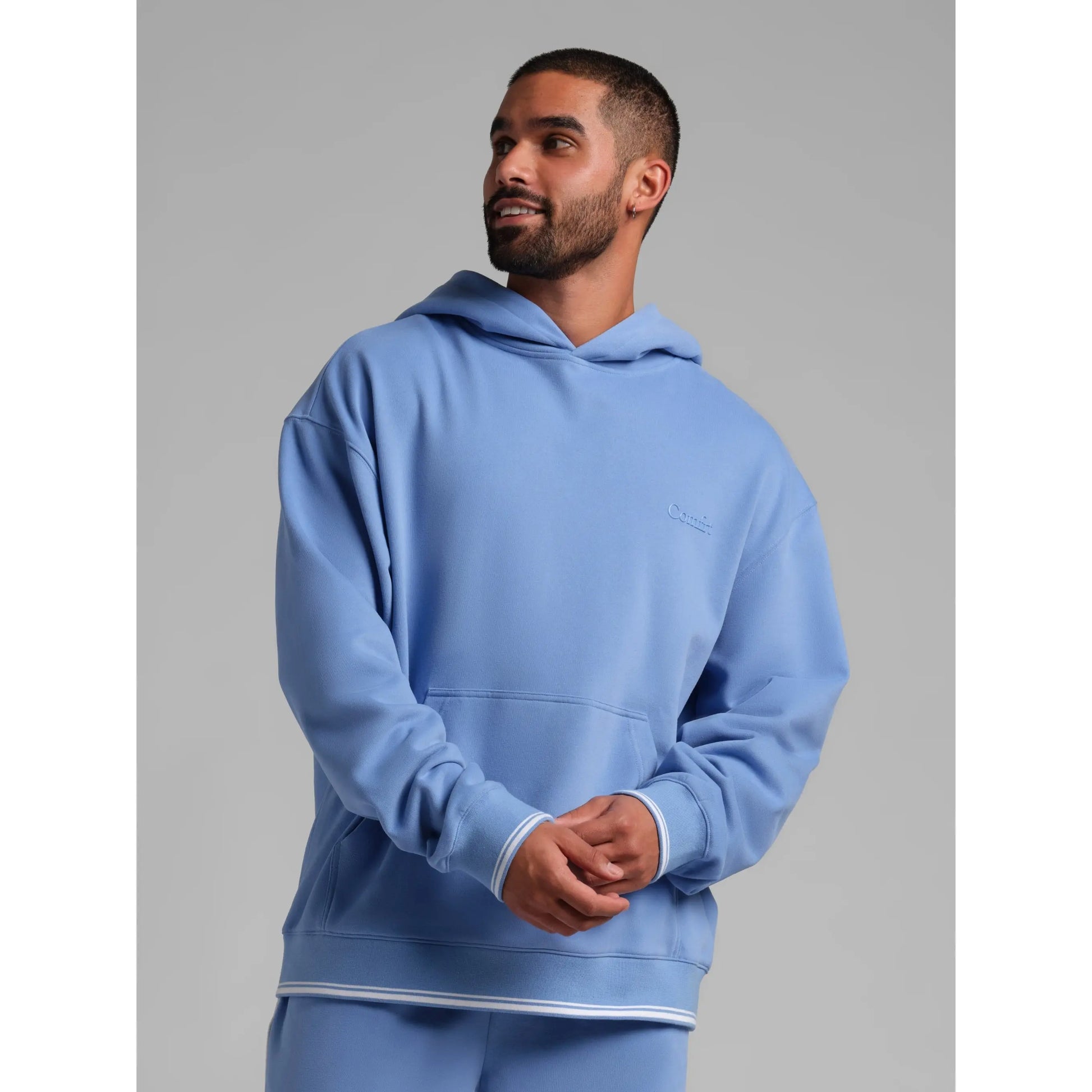 Comfrt | Laid Back Halo Lightweight Hoodie | Sporty Oversized Fit Fleece Summer Pullover Hoodie