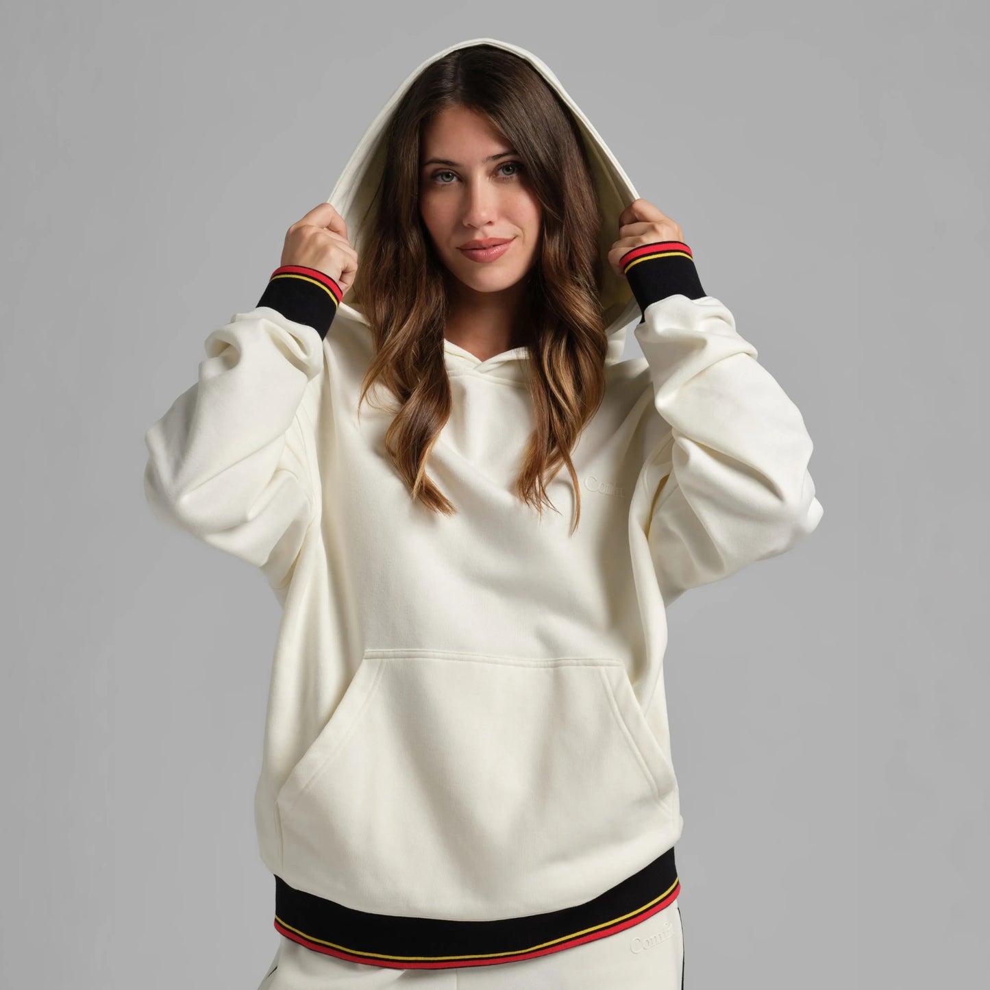 Comfrt | Laid Back Halo Lightweight Hoodie | Sporty Oversized Fit Fleece Summer Pullover Hoodie