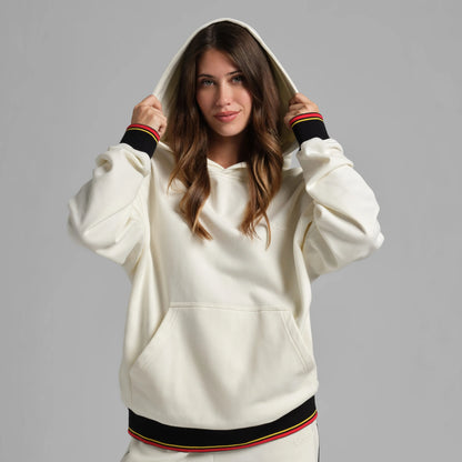 Comfrt | Laid Back Halo Lightweight Hoodie | Sporty Oversized Fit Fleece Summer Pullover Hoodie