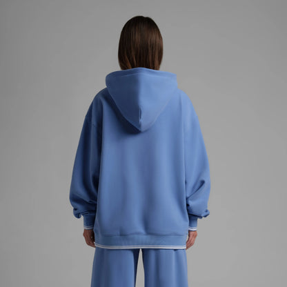 Comfrt | Laid Back Halo Lightweight Hoodie | Sporty Oversized Fit Fleece Summer Pullover Hoodie
